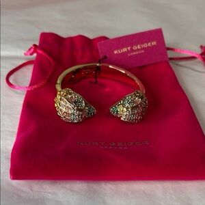 Kurt Geiger cuff gold bracelet retails $148